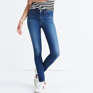 Madewell 9” Mid-Rise Skinny Jeans with Stretch 27